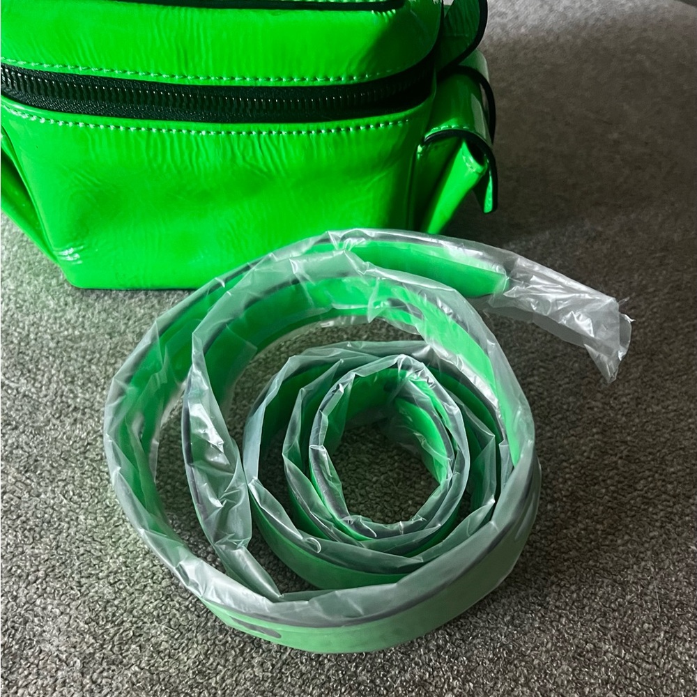 Neon Green Crossbody Bag with Matching Strap by Karl Lagerfeld